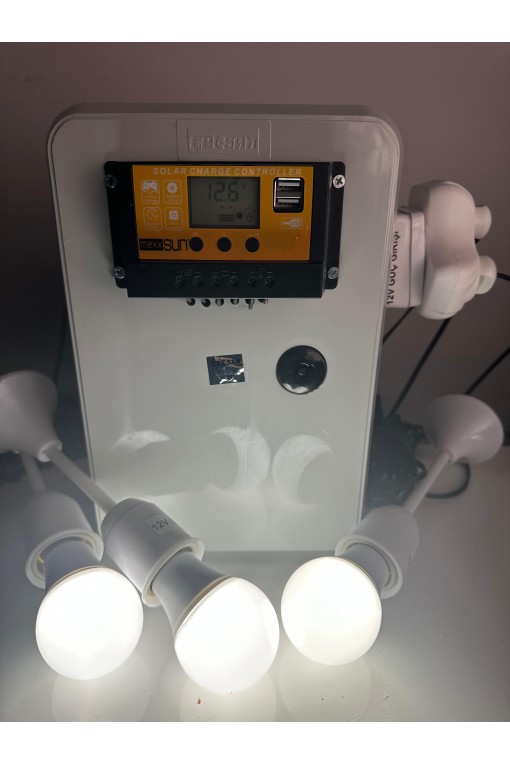 Taşınabilir Güneş Enerjili Telefon Şarjı Ve Aydınlatma Paketi (12VOLT SİSTEM)